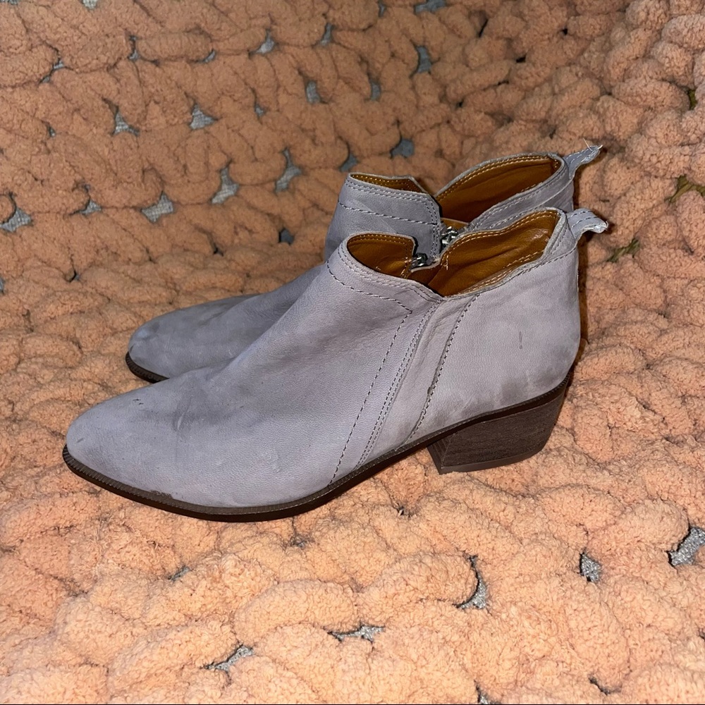 Grey Franco Sarto Ankle Booties